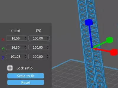 Single phase electric pole low 1-120 resin 3D print model
