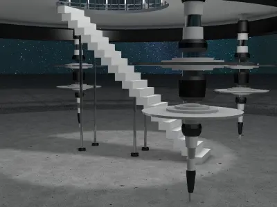 Sci Fi Observation Deck 2 Free 3D model