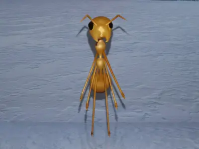 ant 3d model low poly 3D model