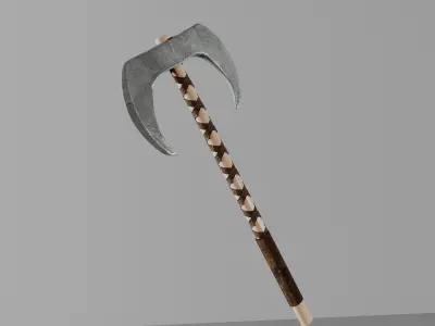 War Axe Low-poly 3D model buy