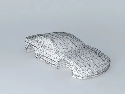 Sports Car Template Free 3D model