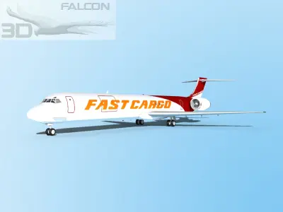 Falcon3D MD-80 Fast Cargo 3D model