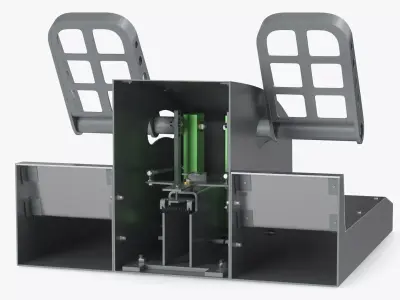 Boeing Aircraft Rudder Pedal Assembly 3D model