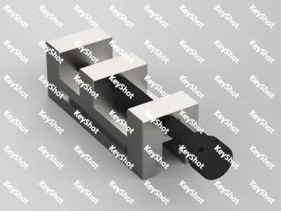 Mechanical Vise Free 3D model
