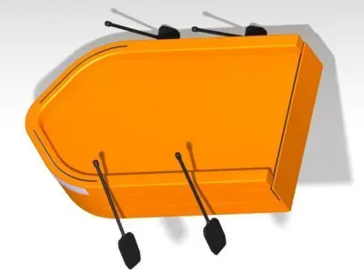 The Little Whale is Resque Boat Low-poly 3D model