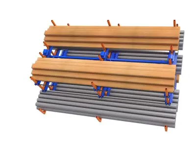 Cantilever racking 3D model