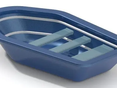 Classic Fishing Boat 3D print model