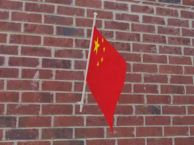 Flag of China 3D model purchase