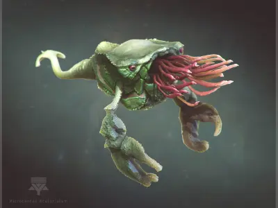 Volume 1 Sea Creatures  - Highpoly 3D model