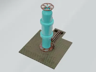 Industrial Valve 3D model purchase