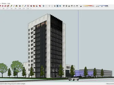 Sketchup Office building 126 3D model