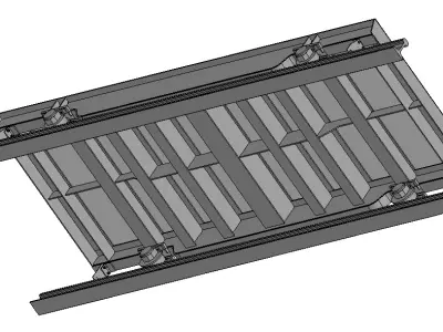 Track Maintenance Cart 5t 3D model