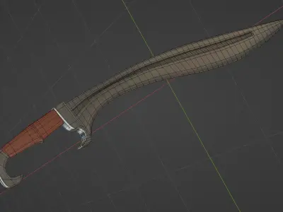 Historical falcata 3D model