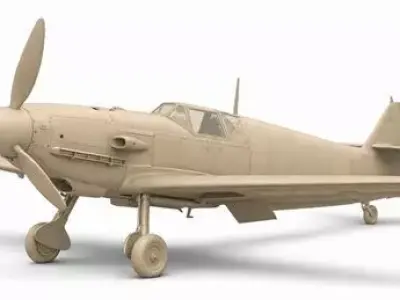 Messerschmitt BF 109 Printable Airplane 3D print model