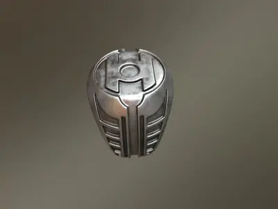 Stylized Green Lantern Ring 3D print model