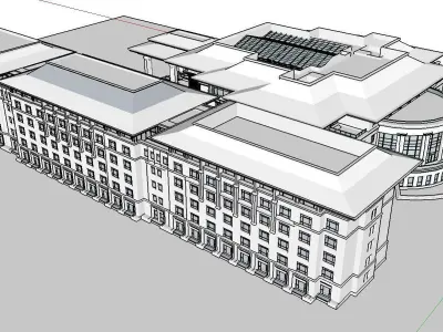 vacation spot-Resort-Fashion Leisure Hotel-0149 3D model