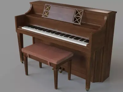 Kawai Console Piano 3D model