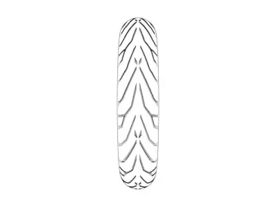 Pirelli Angel GT Front Motorcycle Tyre 3D model