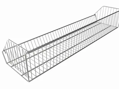 Store Wire Basket Shelf 3D model