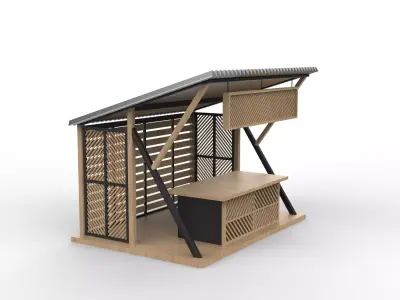 Coffee Shop Design 3D model