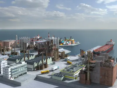 Mega HD Port_Harbour collection 3D model