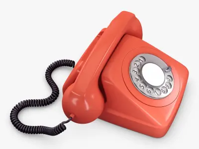 Retro Telephone M 2 3D model