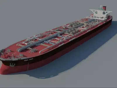 3DMAX Model-China Super Large Tanker 3D model