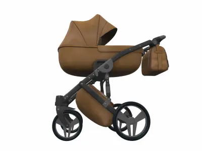 Baby stroller 04 3D model