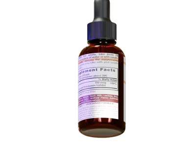 medicine drug 3d model Low-poly 3D model