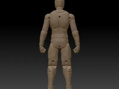 Ninja Articulated action figure 3D model