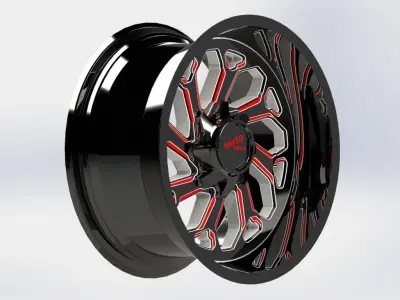 Cast rim Moto Metal-MO999 3D model