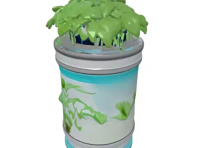 Futuristic Plant Growth Chamber 3D model