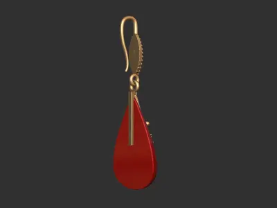 spinel earrings Free 3D model