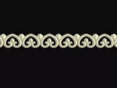 Central decor ornament for furniture Free 3D model 10