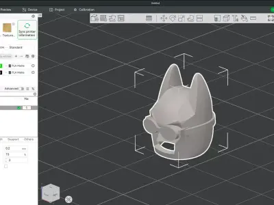 Custom3Dprint Minifigure Accessory - Batman Headgear V1 3D print model