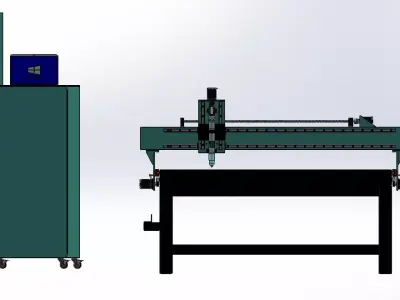 CNC Plasma Cutting Machine 3D model