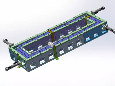 Circular Track Conveyor Line  3D model