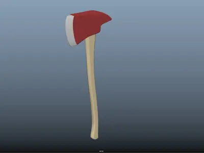 Firefighter axe Free 3D model