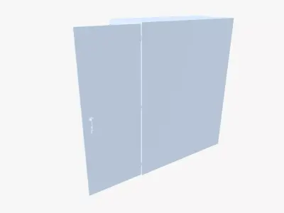 Industrial Cabinet Low-poly 3D model