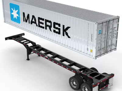 Volvo VNR 300 Container 3D model