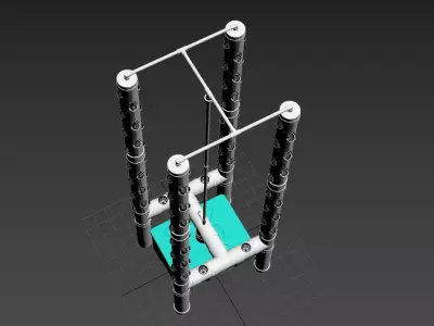 hydroponics 3D model 2 3D model