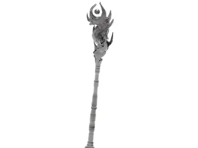 Staff Fantasy Dragon 3D model