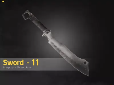 Sowrd-11 Low-poly 3D model