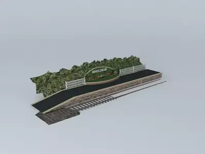 Eco Rail Track Bishops Lydeard Somerset Old Steam Days Free 3D model