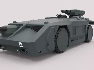 Armored personnel carrier M577 from the movie Aliens 3D model