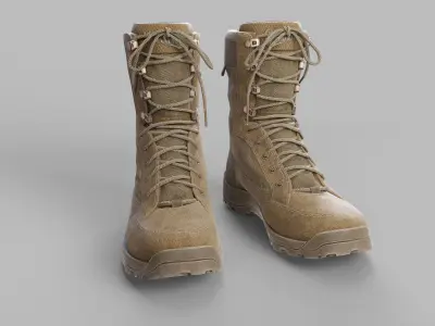 Tactical Boots Low-poly 3D model buy