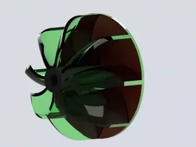 Turbine fan Free 3D model