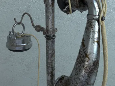 Antique phone 3D model