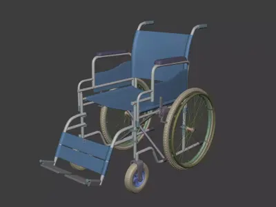 Classic Wheelchair - Wheel Chair 3D model