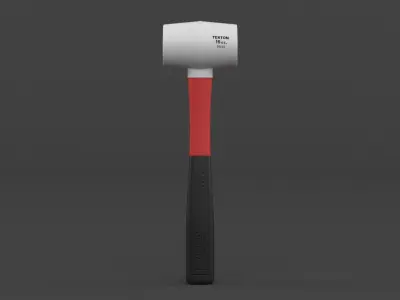 Fiberglass Handle Rubber Mallet 3D model purchase